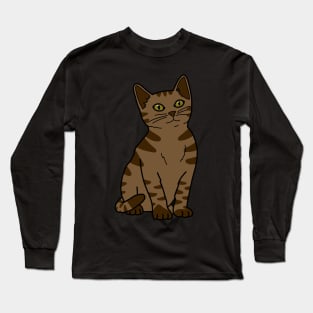 Brown Tabby Cat Long Sleeve T-Shirt
